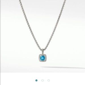 David Yurman Petite Albion Blue Topaz Necklace